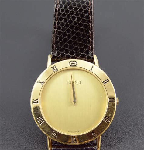 gucci gold watch roman numerals|Gucci watch making service.